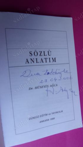 TÜRKÇE II SÖZLÜ ANLATIM ** İMZALI **
