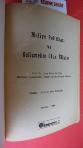 MALİYE POLİTİKASI VE GELİŞMEKTE OLAN ÜLKELER