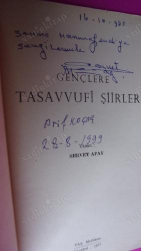 GENÇLERE TASAVVUFİ ŞİİRLER - İMZALI-