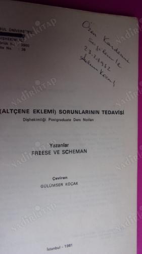 TME (ALTÇENE EKLEMİ) SORUNLARININ TEDAVİSİ ** Gülümser KOÇAKdan.. imzalı**