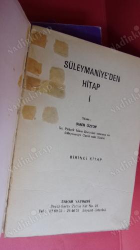 SÜLEYMANİYE'DEN HİTAP . CİLT -1-2-3- TAKIM