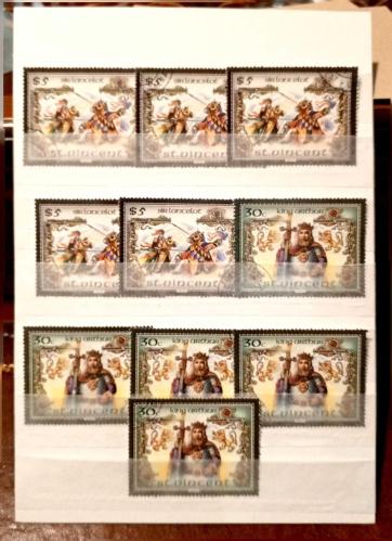 LOT.70  PULLARDAKİ İNSANLAR KRALİYET SIR LANCELOT KING ARTHUR ST.VINCENT