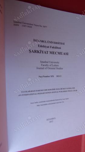 ŞARKİYAT MECMUASI SAYI XIX 2011/ 2 .İSTANBUL 212