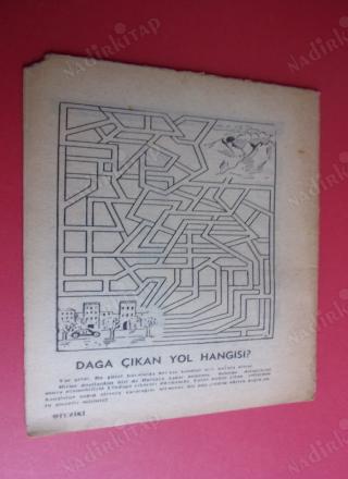TÜRKİYENİN İLK HAFTALIK BİLMECE DERGİSİ SAYI.5-1958