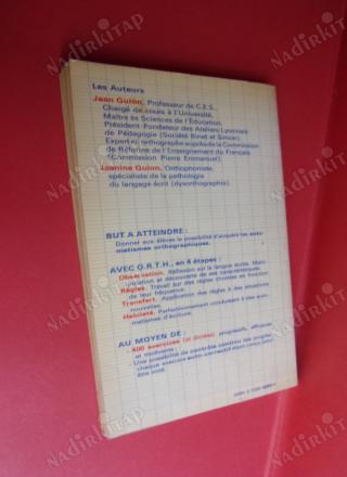 Apprendre l'orthographe 6 e