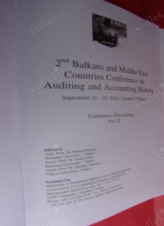 2 nd BALKANS MIDDLE EAST COUNTRIES CONFERENCE ON AUDİTİNG AND ACCOUNTING HISTORY SEPTEMBER 15 -18 2010 ( cilt-2 tek )