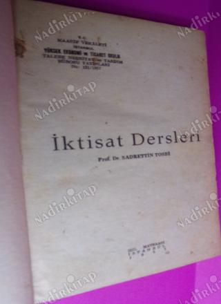 İKTİSAT DERSLERİ