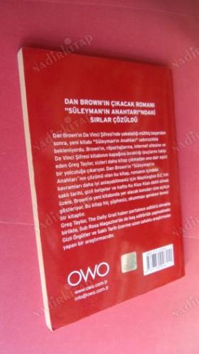DAN BROWN SÜLEYMAN'IN ANAHTARI VE ŞİFRELERİ