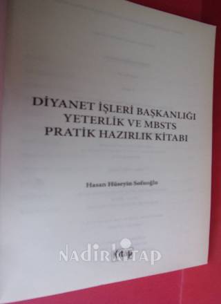 DİYANET İŞLERİ BAŞKANLIĞI YETERLİK VE MBSTS PRATİK HAZIRLIK KİTABI