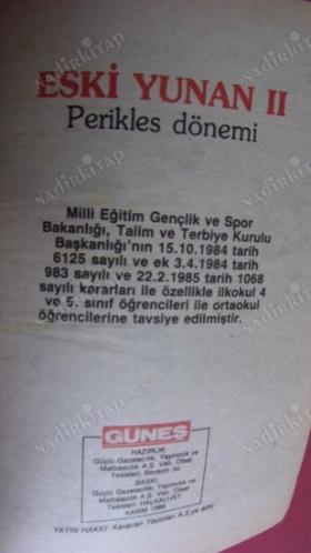 RESİMLERLE İNSANLIK TARİHİ ANSİKLOPEDİSİ ( ESKİ YUNAN ..II.. PERİKLES DÖNEMİ ))