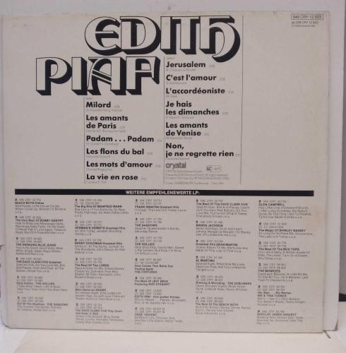 Edith Piaf – Ihre Grossen Erfolge