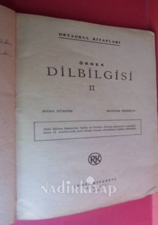 ÖRNEK DİLBİLGİSİ 