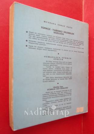TÜRKÇE YABANCI KELİMELER SÖZLÜĞÜ =İLK BASIM =