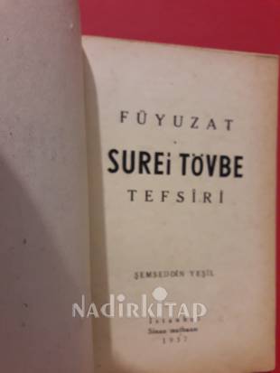 SURE-İ TEVBE NİN TESFSİRİ