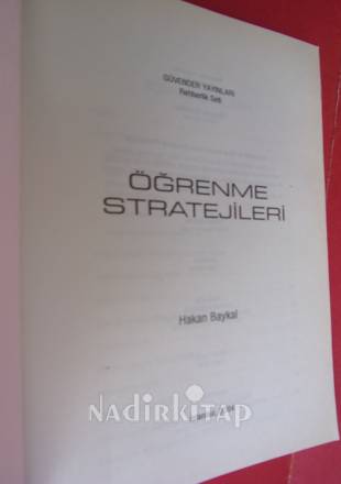 ÖĞRENME STRATEJİLERİ