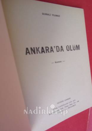 ANKARA'DA ÖLÜM