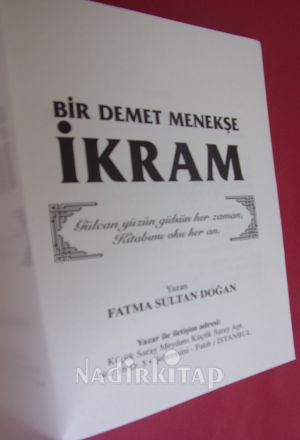 BİR DEMET MENEKŞE İKRAM