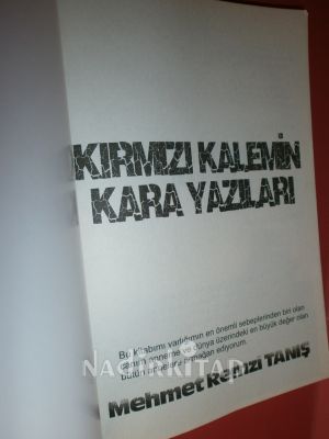 KIRMIZI KALEMİN KARA YAZILARI