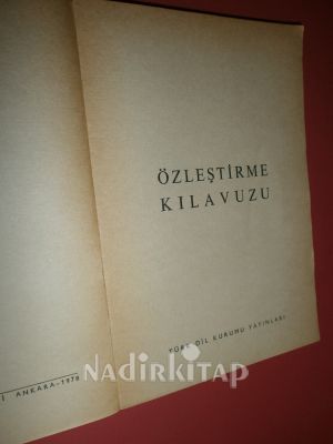 ÖZLEŞTİRME KILAVUZU