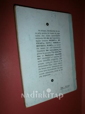 MEVLANA'DAN GÜNÜMÜZE KADAR DİNİ ŞİİRLER ANTOLOJİSİ & İLK MEYVE