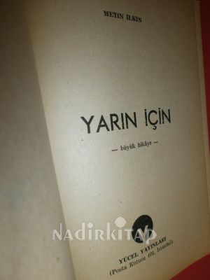 YARIN İÇİN.. BİRİNCİ BASIM..