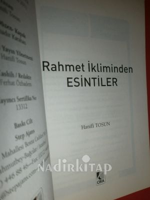 RAHMET İKLİMİNDEN ESİNTİLER