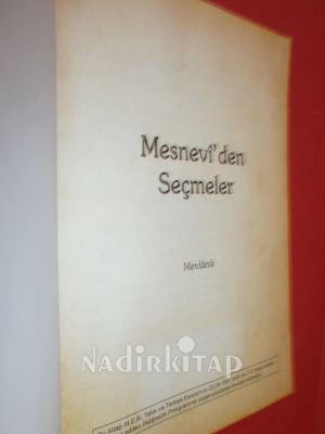 MESNEVİ'DEN SEÇMELER MEVLANA