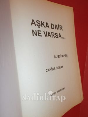 AŞKA DAİR NE VARSA.....