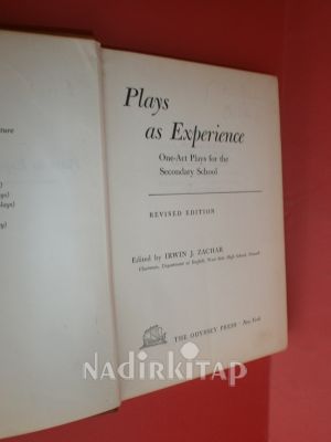 PLAYS AS EXPERIENCE