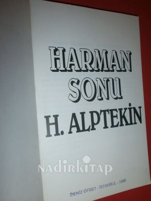 HARMAN SONU..ŞİİR ( Yaşar kemal .ön söz yazarının )