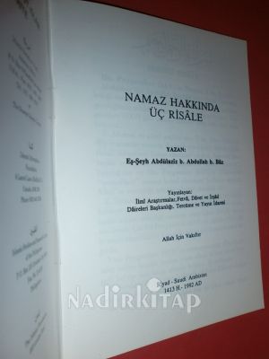 NAMAZ HAKKINDA ÜÇ RİSALE