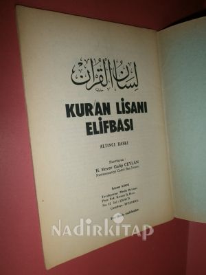KUR'AN LİSANI ELİFBASI