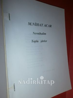 NEVNİHALİM TOPLU ŞİİRLER