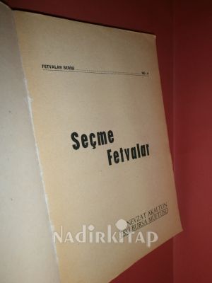 SEÇME FETVALAR