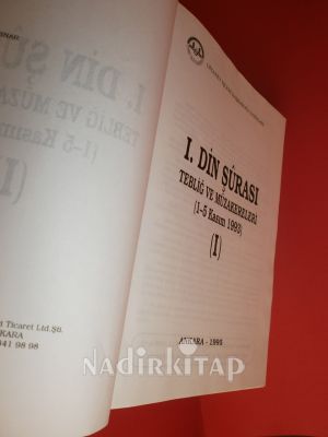 I. DİN ŞÛRASI / TEBLİĞ VE MÜZAKERELERİ .( 1-5.KASIM .1993 ) CİLT -1-2- TAKIM