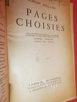 PAGES CHOISIES