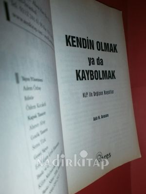 KENDİN OLMAK ya da KAYBOLMAK NLP ile Değişen Hayatlar
