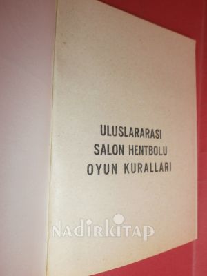 ULUSLARARASI SALON HENTBOLU OYUN KURALLARI