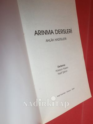 ARINMA DERSLERİ AHLAK HADİSLERİ