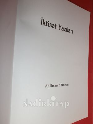 İKTİSAT YAZILARI