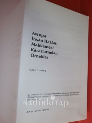 AVRUPA İNSAN HAKLARI MAHKEMESİ KARARLARINDAN ÖRNEKLER