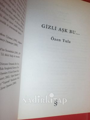 GİZLİ AŞK BU MÜJDE VE ŞENER** BİRİNCİ BASIM **