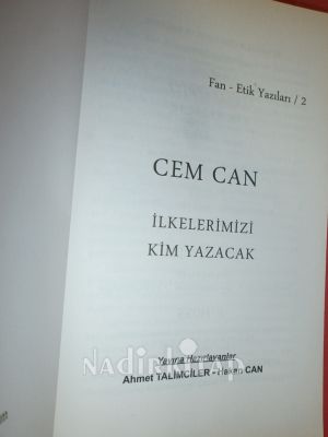 İLKELERİMİZİ KİM YAZACAK** BİRİNCİ BASIM **