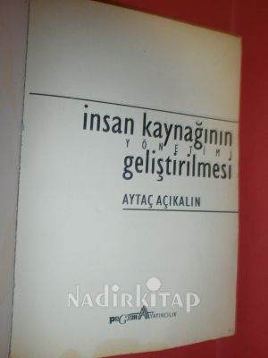 İNSAN KAYNAĞININ YÖNETİMİ GELİŞTİRİLMESİ** BİRİNCİ BASIM**