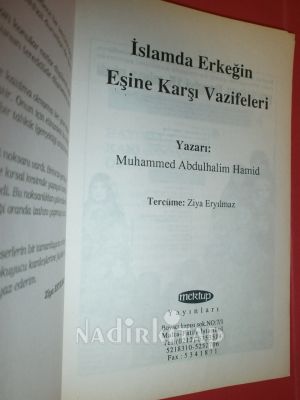 İSLAMDA ERKEĞİN EŞİNE KARŞI VAZİFELERİ