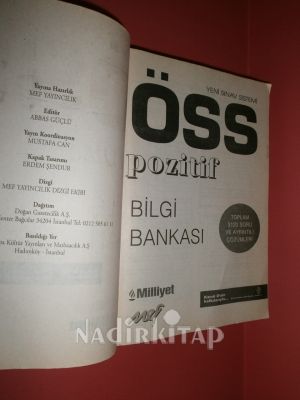 ÖSS POZİTİF BİLGİ BANKASI TÜM DERSLER