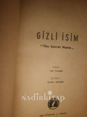 GİZLİ İSİM/THE SECRET NAME