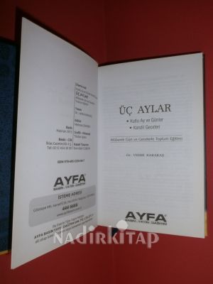 ÜÇ AYLAR KUTLU AY VE GÜNLER KANDİL GECELERİ