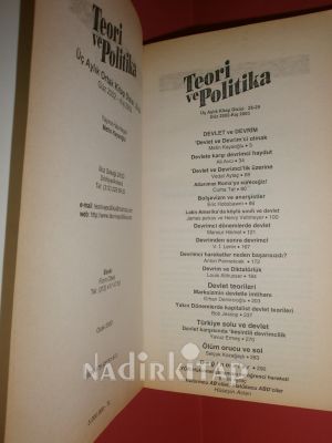 TEORİ ve POLİTİKA .28-29-GÜZ-2002-KIŞ-2003 (DEVLET ve DEVRİM )