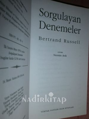 SORGULAYAN DENEMELER
